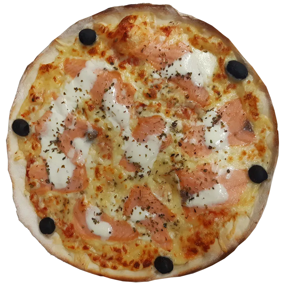 pizza saumon